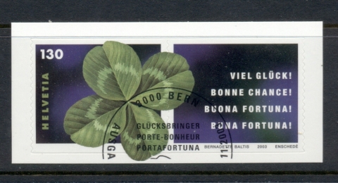 Switzerland-2003-Four-Leaf-Clover-CTO