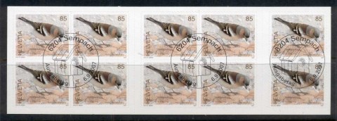 Switzerland-2007-Birds-85c-booklet-CTO