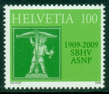 Switzerland-2009-The-100th-Anniversary-of-the-Swiss-Stamp-Dealers-Association-MUH