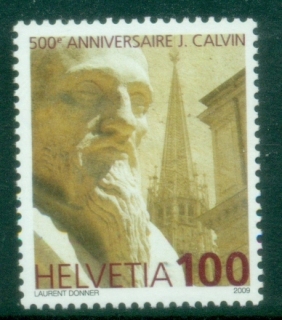 Switzerland-2009-The-500th-Anniversary-of-the-Birth-of-Johannes-Calvin-1509-1564-MUH