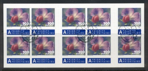 Switzerland-2011-Flowers-100c-booklet-CTO