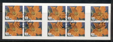 Switzerland-2011-Flowers-85c-booklet-CTO