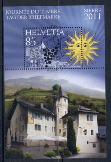 Switzerland-2011-Stamp-Day-MS-CTO