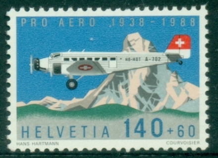 Switzerland-1988-The-50th-Anniversary-of-Pro-Aero-Foundation-MUH