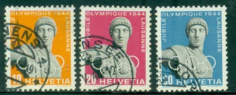 Switzerland-1944-The-50th-Anniversary-of-the-International-Olympic-Committee-FU