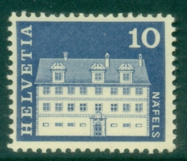 Switzerland-1968-Castles-10c-MUH