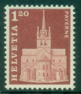 Switzerland-1968-Castles-120Fr-MUH