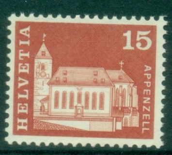 Switzerland-1968-Castles-15c-MUH