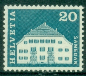 Switzerland-1968-Castles-20c-MUH