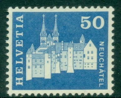 Switzerland-1968-Castles-50c-MUH