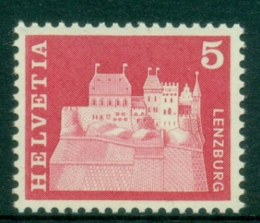 Switzerland-1968-Castles-5c-MUH