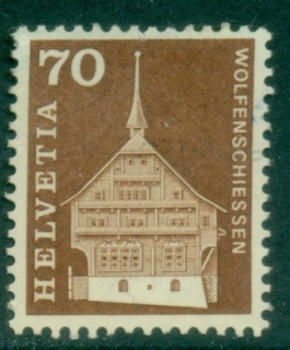 Switzerland-1968-Castles-70c-MUH