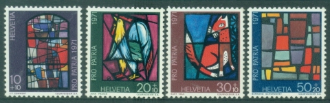 Switzerland-1971-Pro-Patria-Art-MUH