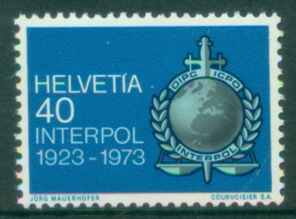 Switzerland-1973-INTERPOL-MUH