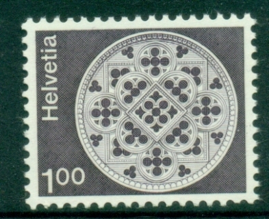 Switzerland-1974-Pictorial-Architecture-1fr-MUH