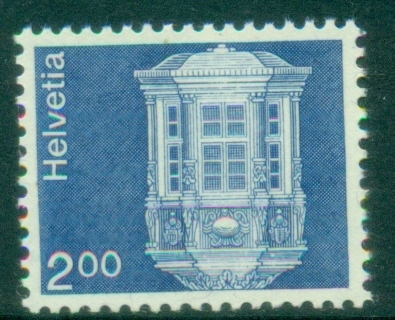 Switzerland-1974-Pictorial-Architecture-2fr-MUH