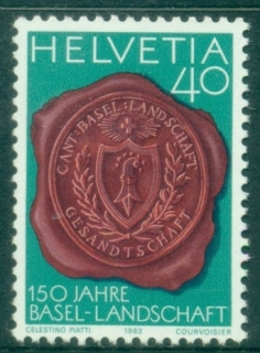 Switzerland-1983-The-150th-Anniversary-of-the-Basel-Landschaft-Canton-MUH