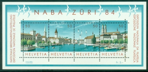 Switzerland-1984-National-Philatelic-Exhibition-NABA-ZURI-84-Zurich-MS-MUH