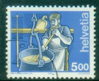 Switzerland-1993-Trades-5fr-FU