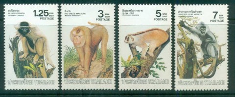 Thailand-1982-Monkeys-MUH-lot82054