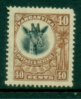 Tanganyika-1922-25-Pictorial-Giraffe-40c-MLH