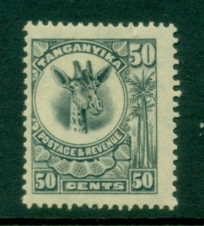 Tanganyika-1922-25-Pictorial-Giraffe-50c-MLH