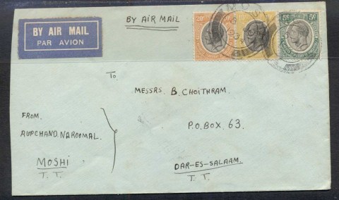 Tanganyika-1934-Airmail-to-Dar-es-Salam