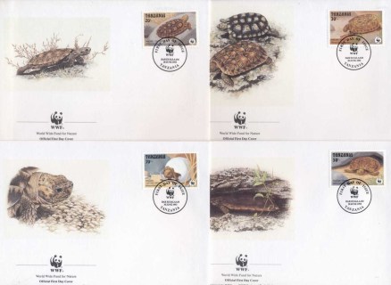 Tanzania 1993 WWF Pancake Tortoise FDC