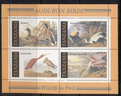 Tanzania-1986-Audubon-Birds-MUH