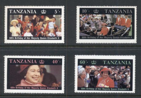 Tanzania-1987-QEII-60th-Birthday-MUH