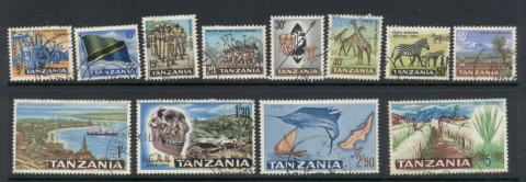 Tanzania-1965-Pictorials-Asst-FU