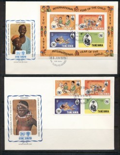 Tanzania-1979-IYC-International-year-of-the-Child-MS-2x-FDC