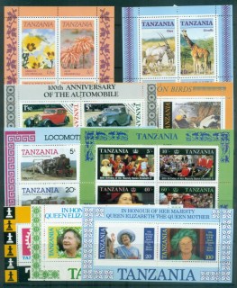 Tanzania-1980s-on-Assorted-Oddments-9xMS-MUH