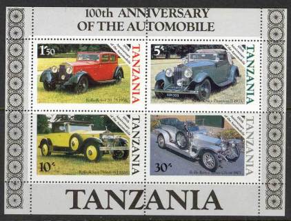 Tanzania-1985-Cars-MS-MUH-Lot11892