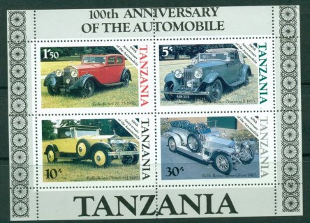 Tanzania-1985-Cars-MS-MUH-Lot17891