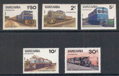 Tanzania-1985-Trains-MUH