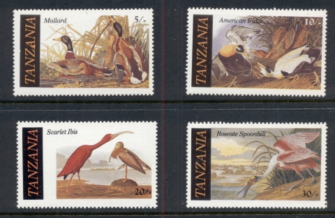 Tanzania-1986-Audubon-Birds-MUH