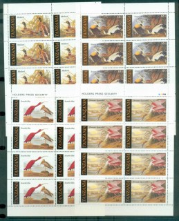 Tanzania-1986-Audubon-Birds-sheetlets-MUH