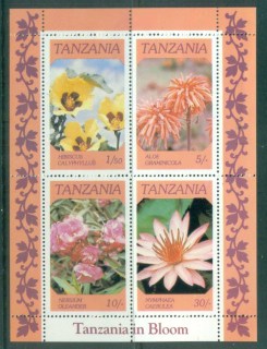 Tanzania-1986-Flowers-MLH-MS-lot84780