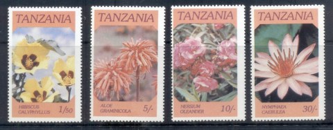 Tanzania-1986-Flowers-MUH