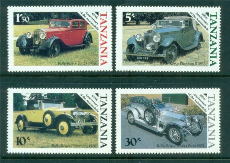 Tanzania-1986-Vintage-Cars-MUH