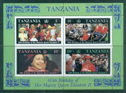 Tanzania-1987-QEII-60th-Birthday-MS-MLH-lot84785