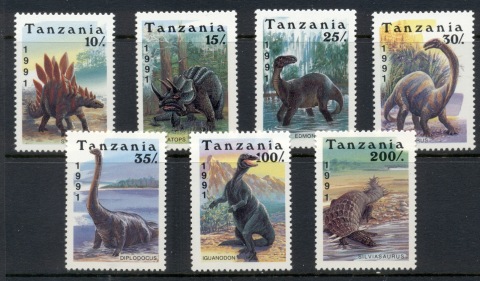 Tanzania-1991-Dinosaurs-MUH