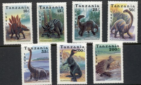 Tanzania-1991-Prehistoric-Animals