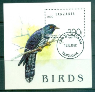 Tanzania-1992-Birds-MS-CTO-lot84794