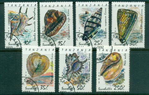 Tanzania-1992-Shells-CTO-lot84796