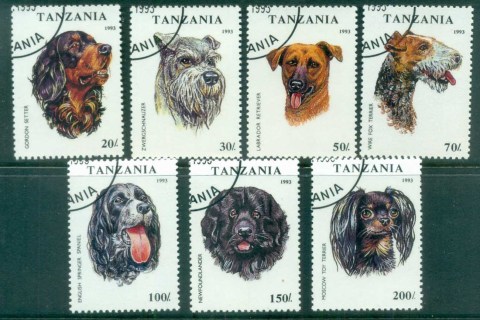 Tanzania-1993-Dogs-CTO-lot84802