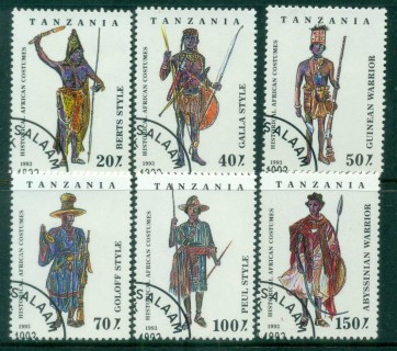 Tanzania-1993-Historical-African-Costumes-CTO-lot84804