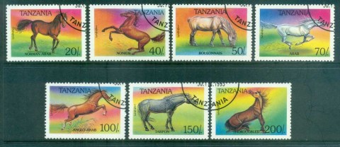 Tanzania-1993-Horses-CTO-lot84809