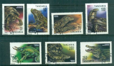 Tanzania-1993-Reptiles-CTO-lot84803